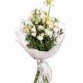 Buchet garoafe și eustoma