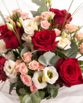 Rose and Eustoma Bouquet "Graceful" – imaginea 2