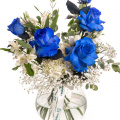Buchet cu Trandafiri albaștri „Blue Grace”