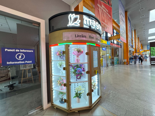 Automat flori, nonstop, Aeroport Cluj-Napoca – imaginea 2