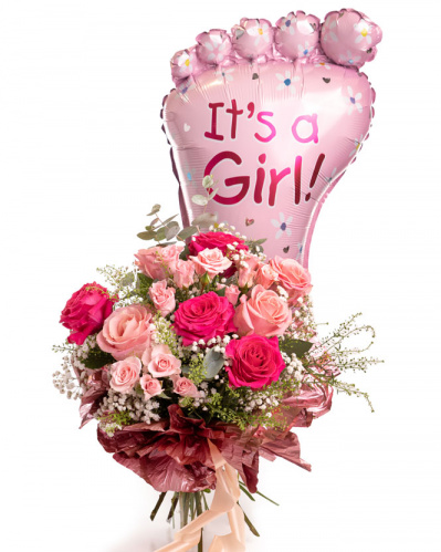 Buchet nou-născut „Sweet Baby Girl”