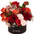Aranjament floral cu trandafiri „Back to School”
