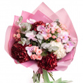 Buchet Hortensii și Orhidee "Timeless Charm”