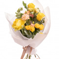 Buchet Trandafiri şi Eustoma