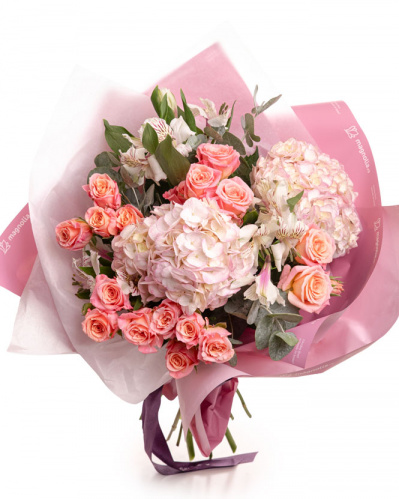 Buchet cu hortensii „Pink Dream”