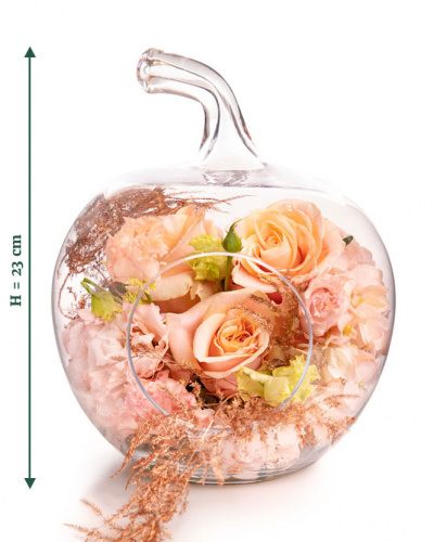 Aranjament floral „Peach Glow”