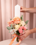 Set of 2 Baptism Candles for Baby Girl – the image 3